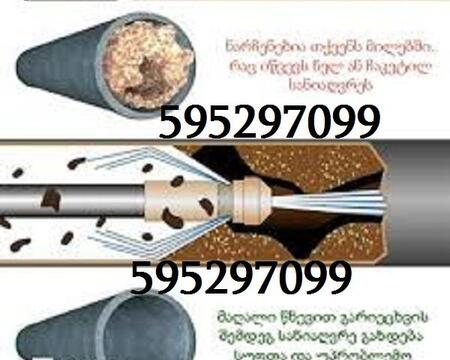 კანალიზაციის გაწმენდა ფასი /\ 595297099